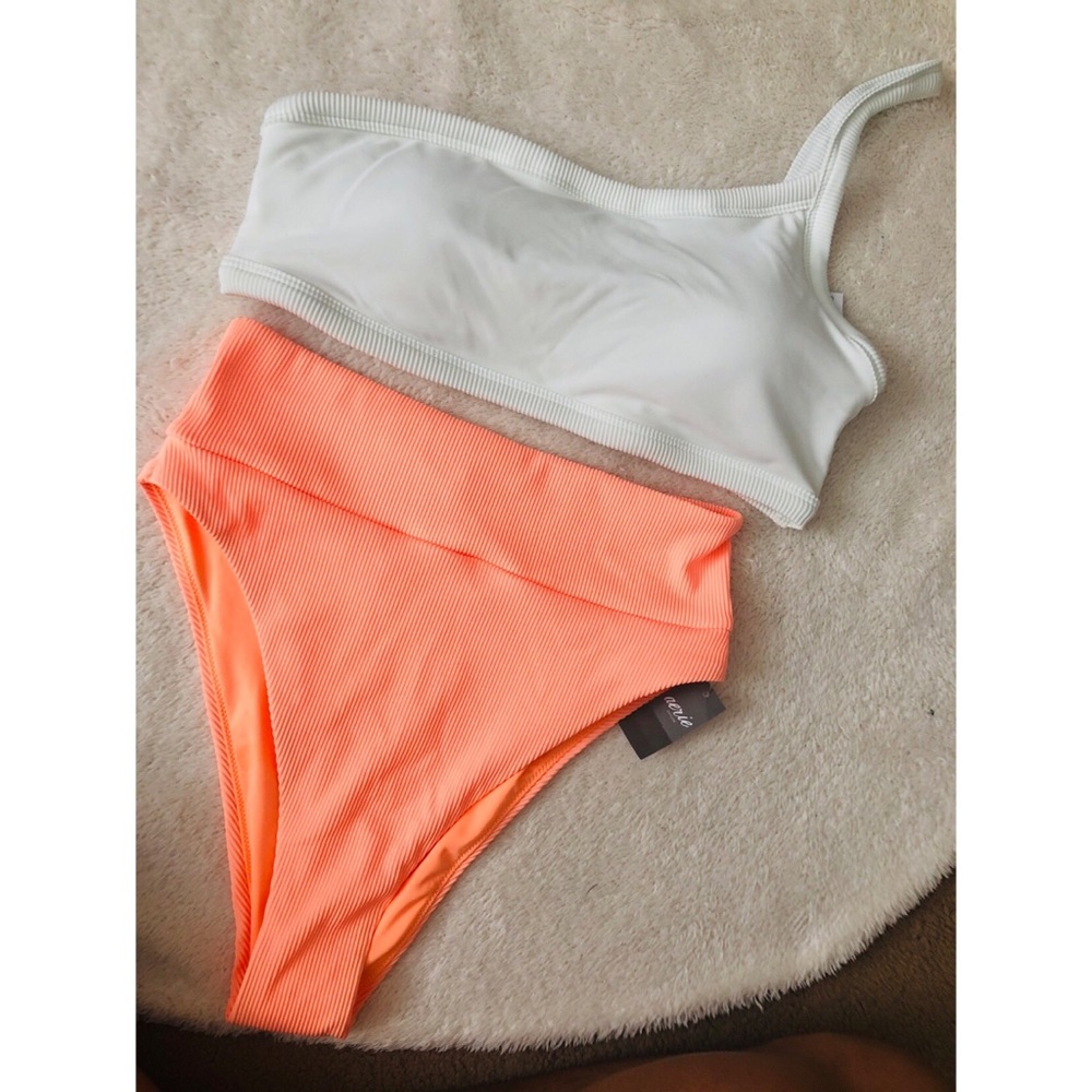 Aerie ribbed high waist bikini bottom only